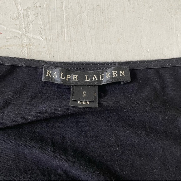 Ralph Lauren Black Label Carlyna Surplice Jersey Faux Wrap Dress Size S - Picture 5 of 7